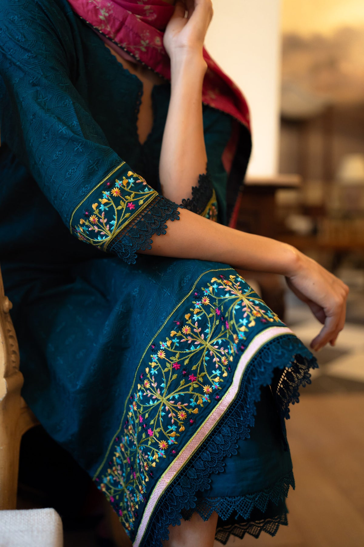 Azall Ocean — The Chikankari Edit, image 5
